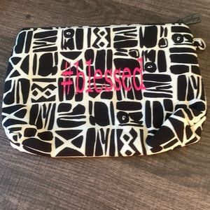 Thirty-One Ink Blocks Mini Zipper Pouch NIP